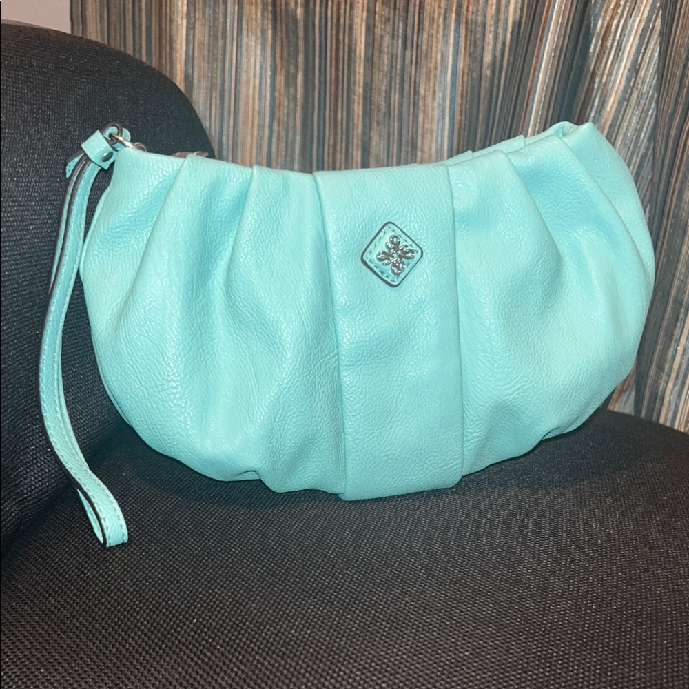 Simply Vera, Vera Wang vintage elegant turquoise clutch